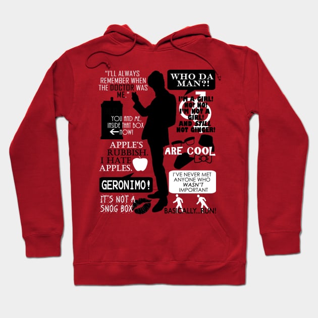 Doctor Who - 11th Doctor Quotes Hoodie by Fantality